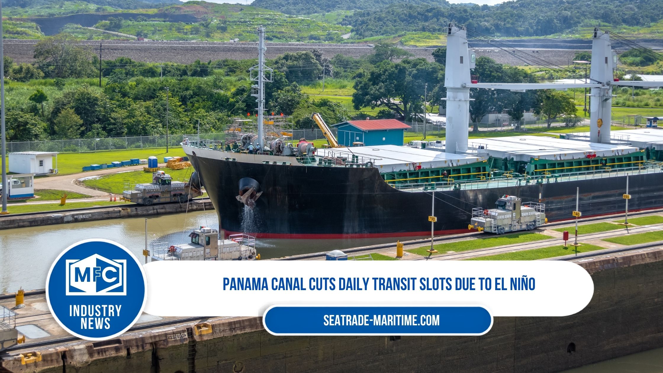  Panama Canal cuts daily transit slots due to El Niño
